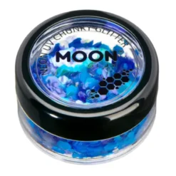 Moon Glitter Neon UV Chunky Glitter Blue