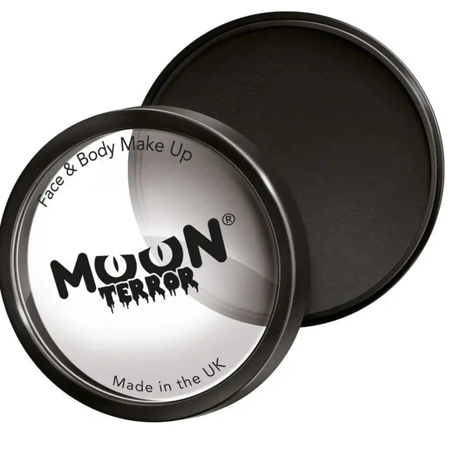 Moon Terror Halloween Pro Face Paint Cake Pots Midnight Black