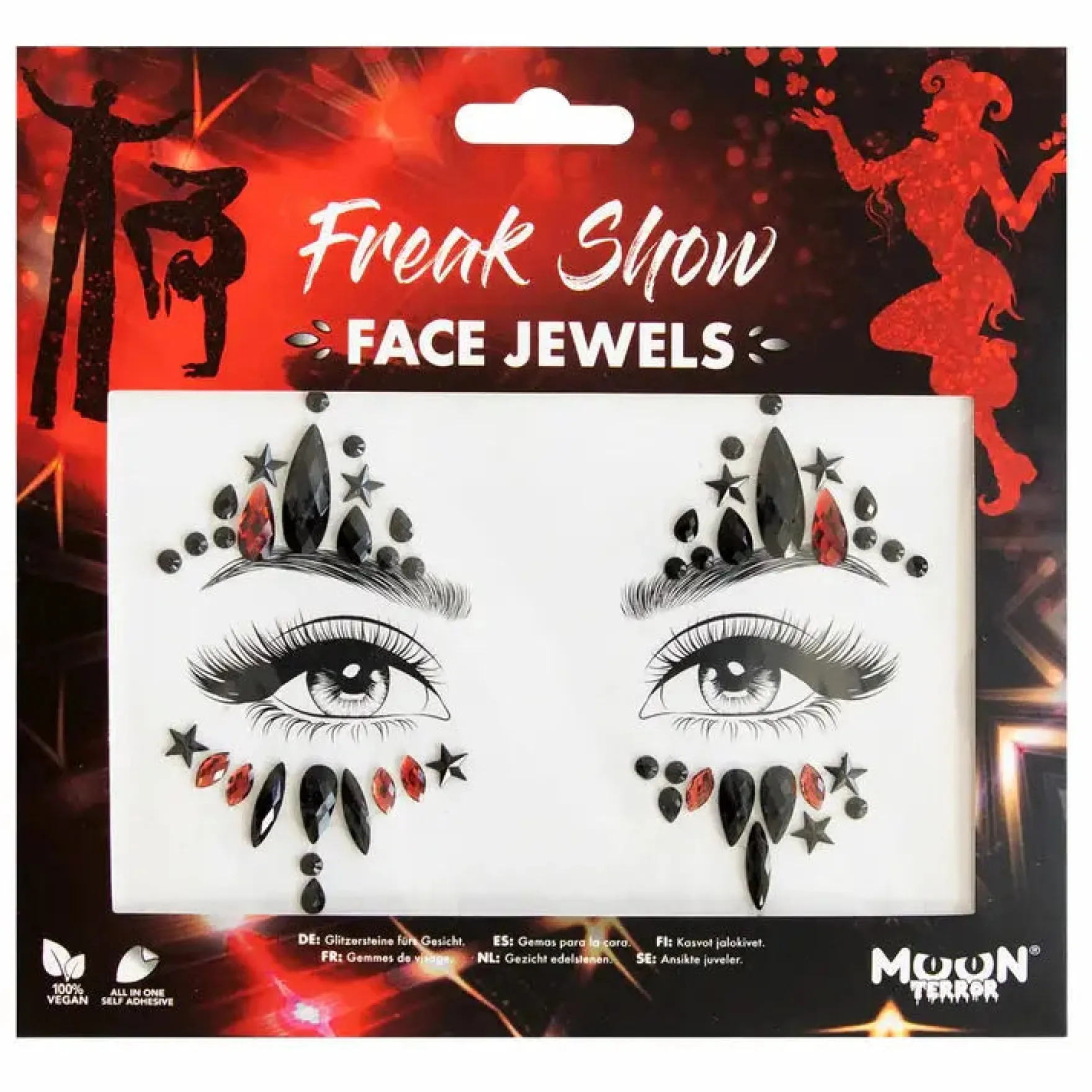 Moon Terror Halloween Face Jewels Freak Show
