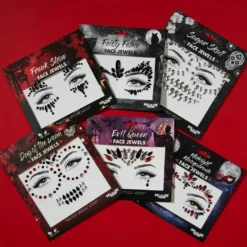 Moon Terror Halloween Face Jewels Sugar Skull