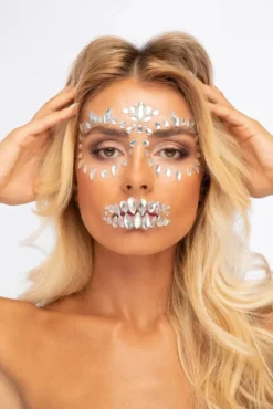 Moon Terror Halloween Face Jewels Sugar Skull
