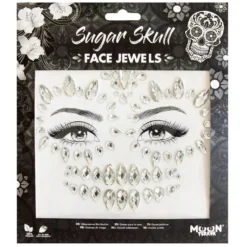 Moon Terror Halloween Face Jewels Sugar Skull