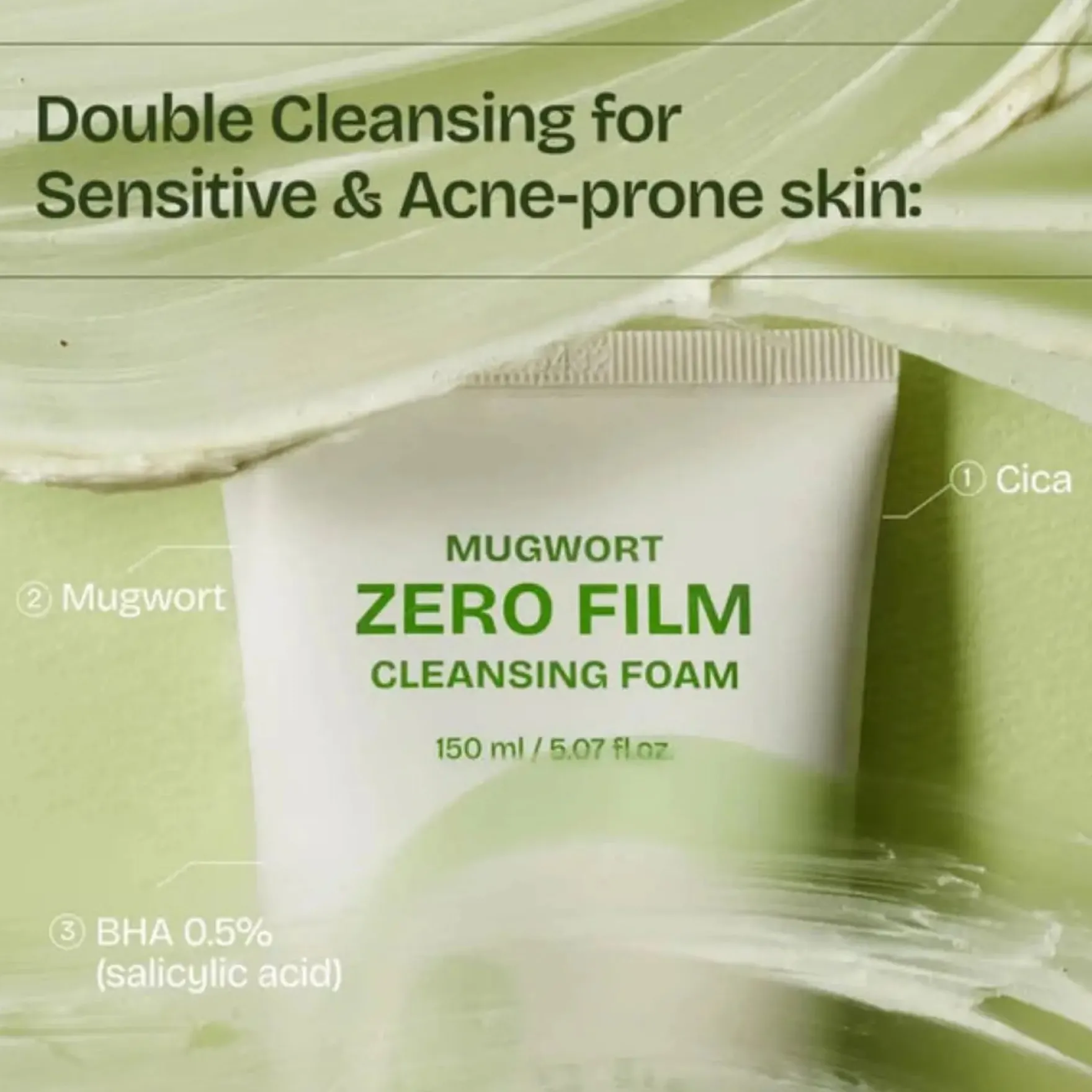 Mugwort Zero Film Cleansing Foam