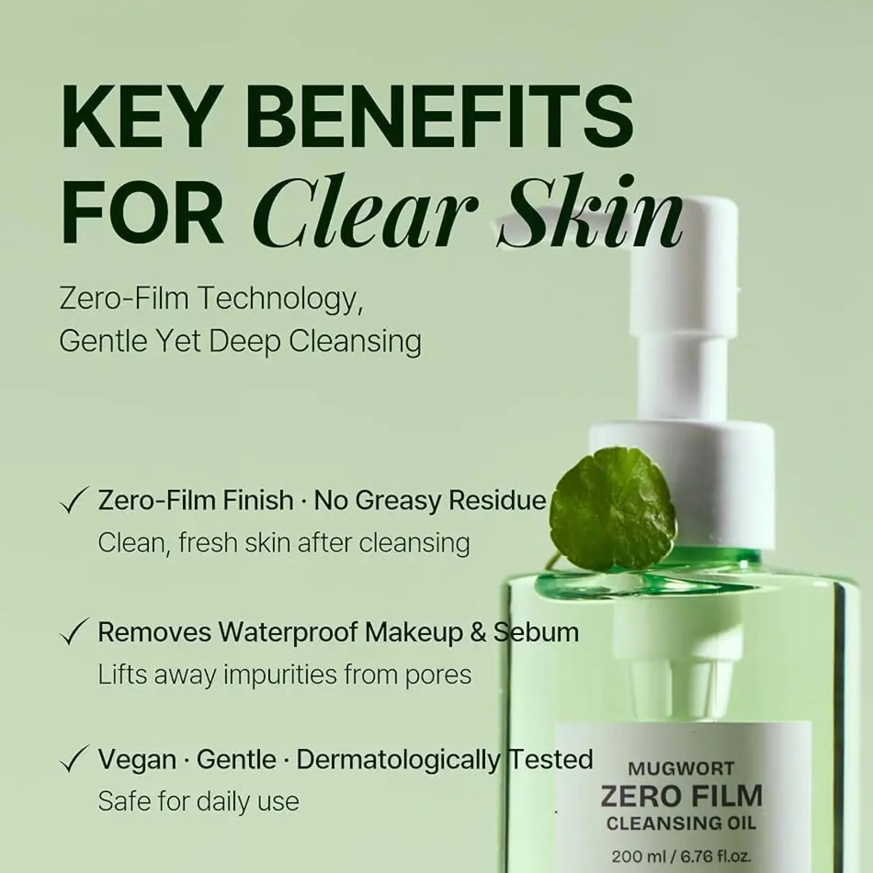 Mugwort Zero Film Cleansing Oil