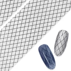 Nail Art Foil Paper Fishnet Lace Black