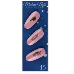 Nail Art Gold Glam Stickers 15