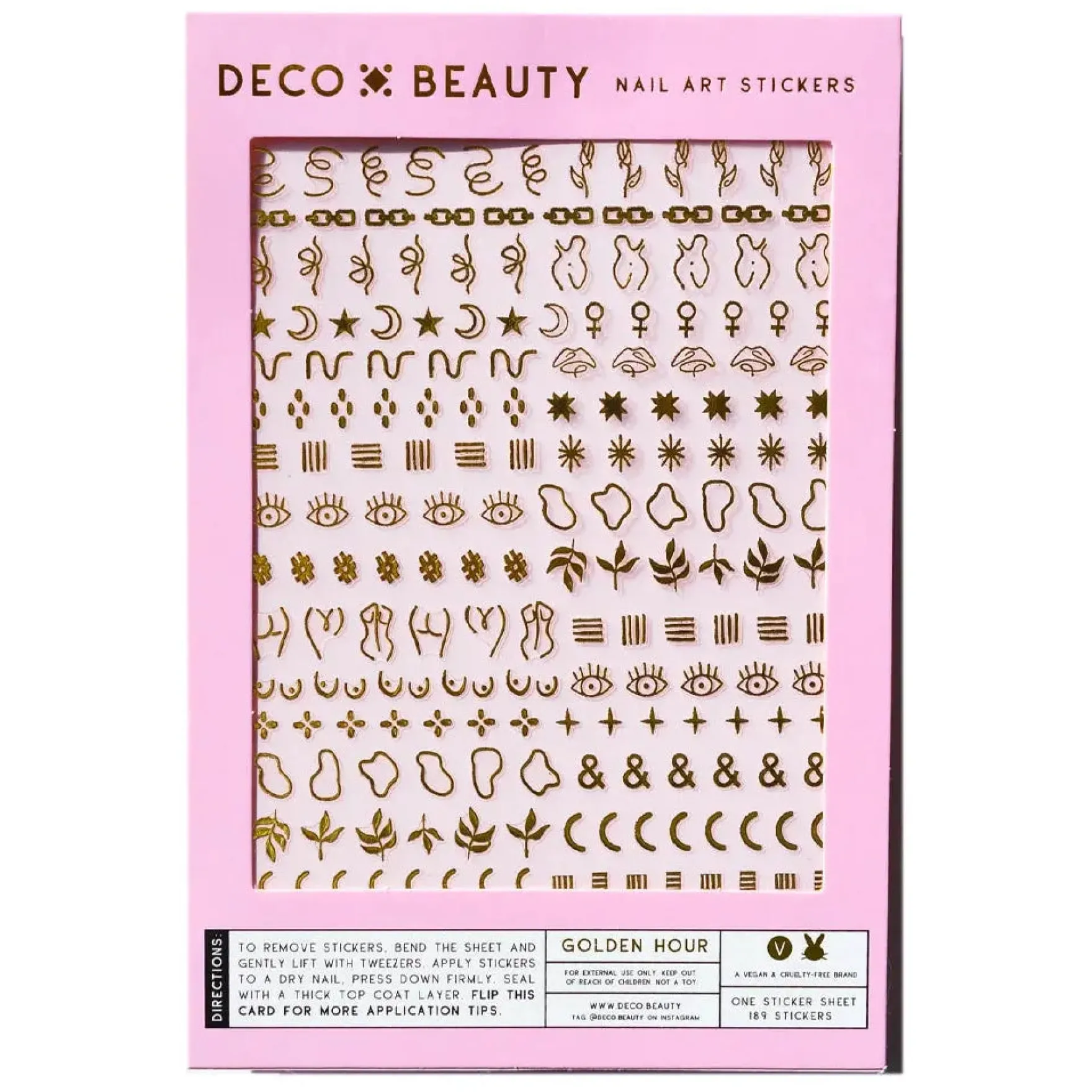 Nail Art Stickers Golden Hour