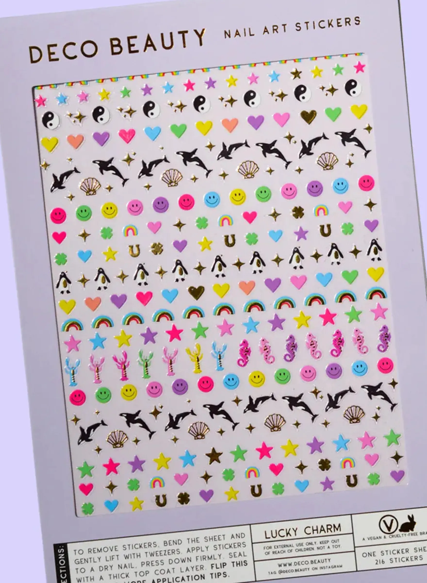Nail Art Stickers Lucky Charm