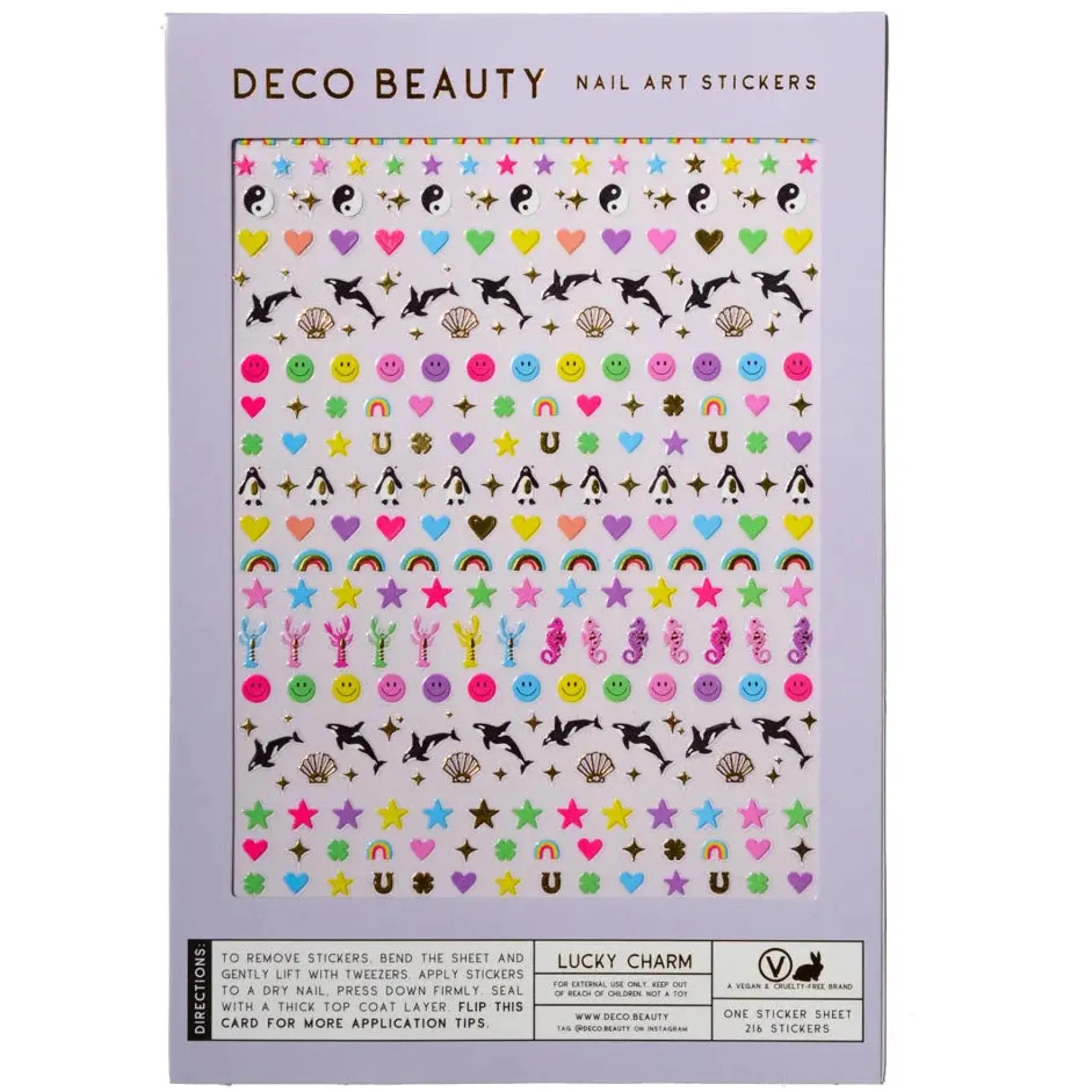 Nail Art Stickers Lucky Charm