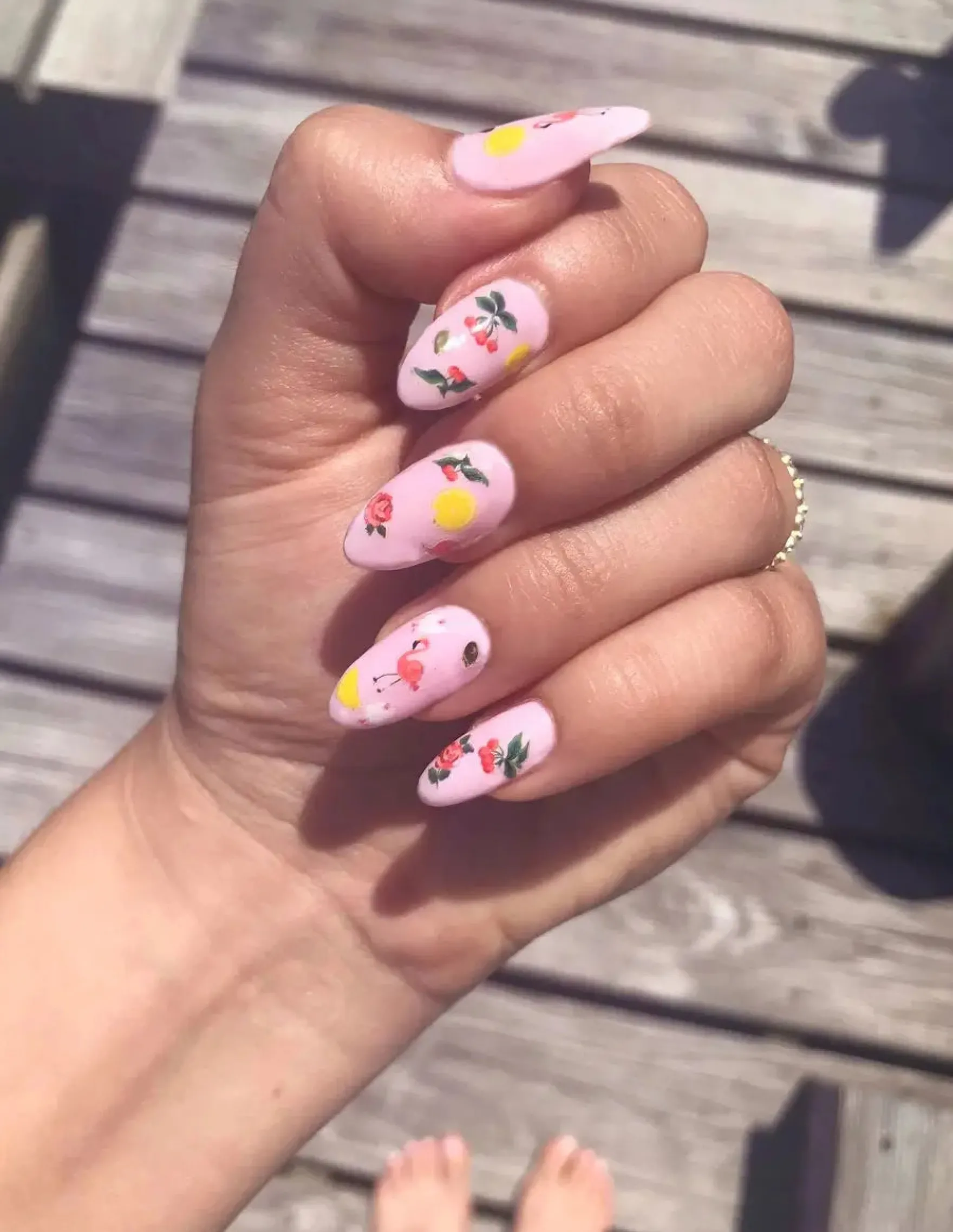 Nail Art Stickers Pink Pony