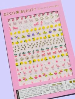 Nail Art Stickers Pink Pony