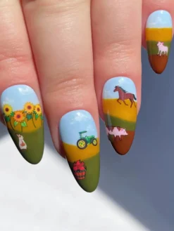 Nail Art Stickers Sunflower Farm