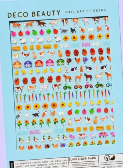 Nail Art Stickers Sunflower Farm