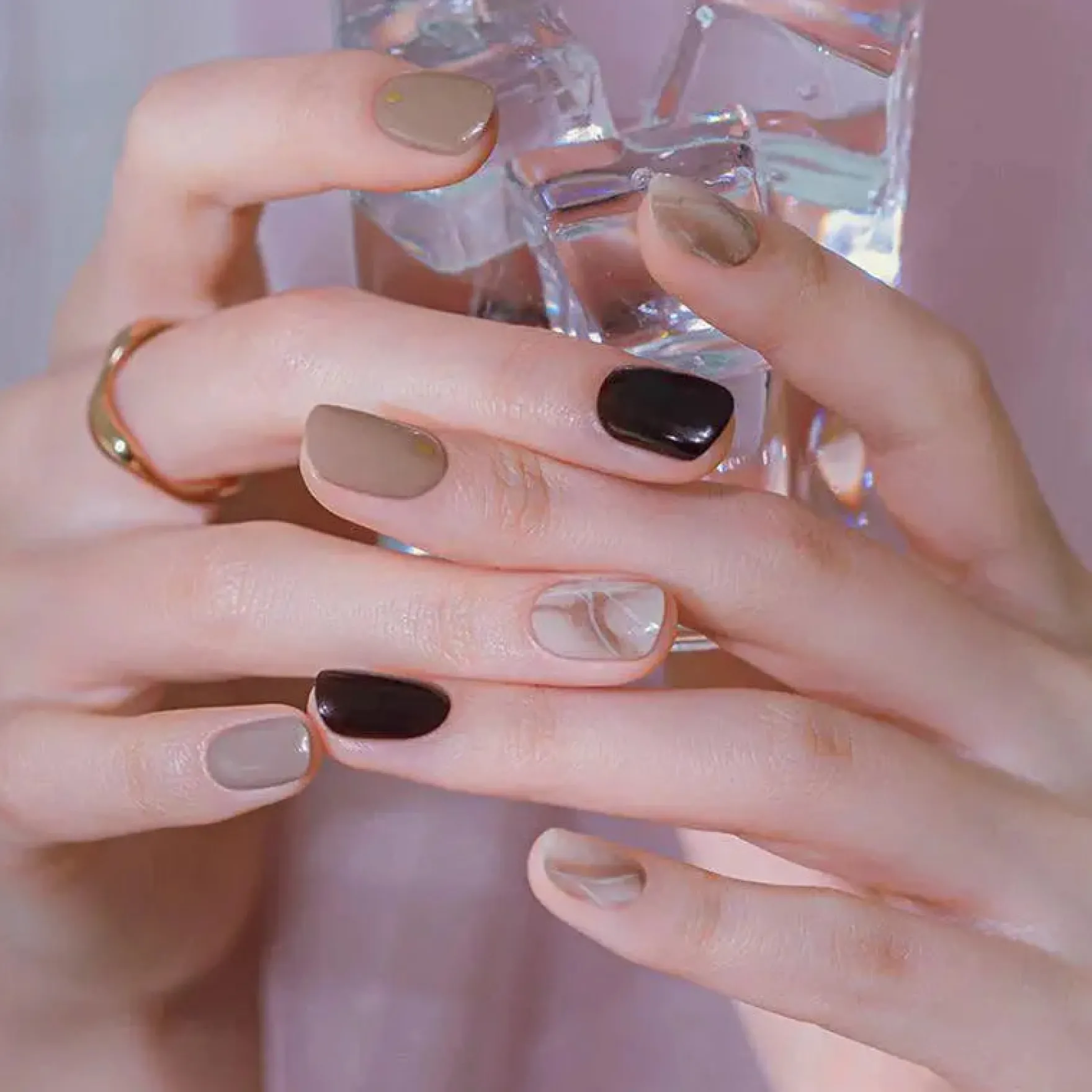Nail Strips Chocolat Nuance