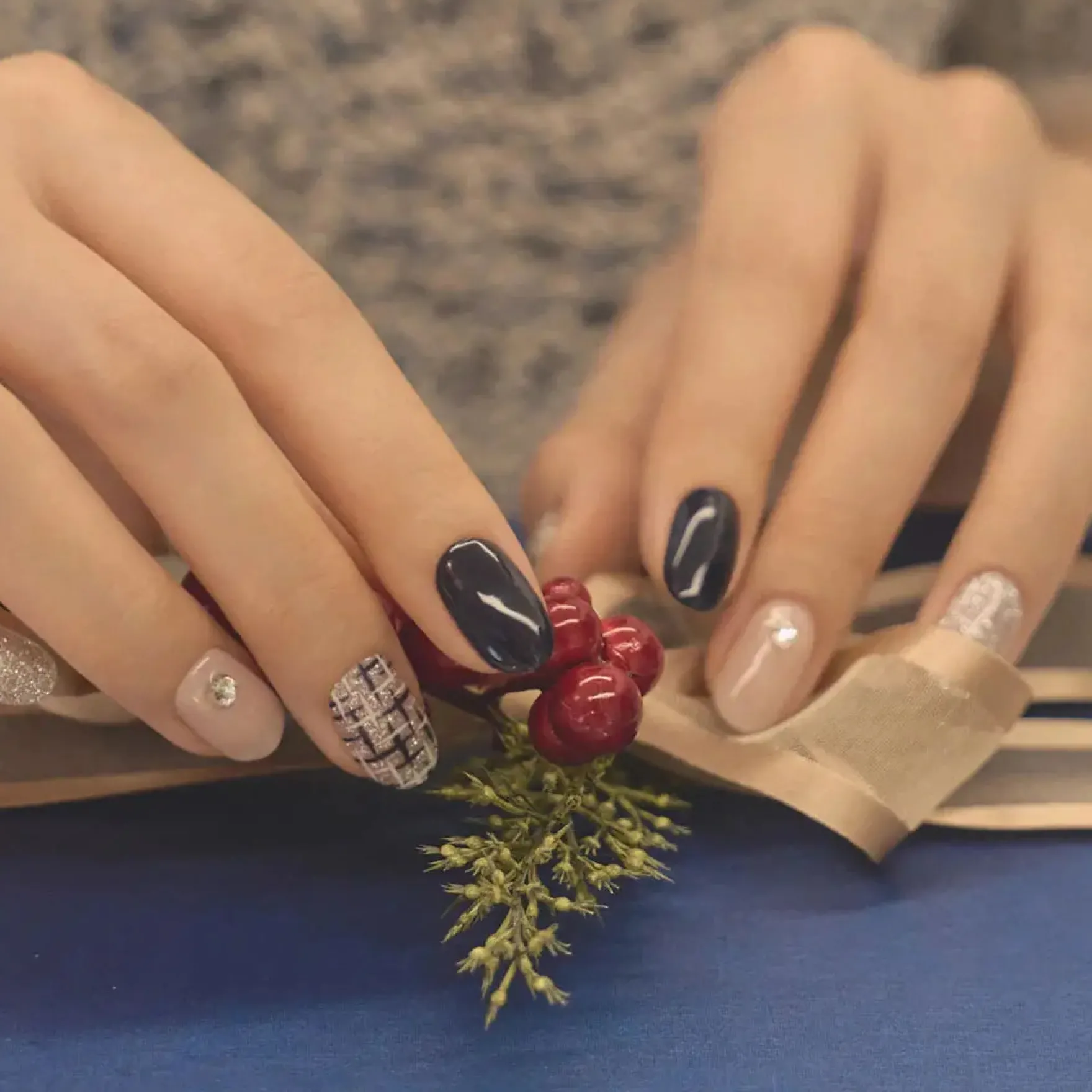 Nail Strips Formal Tweed