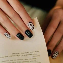 Nail Strips Leopard Black