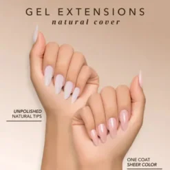 Natural Gel Extensions Almond Short