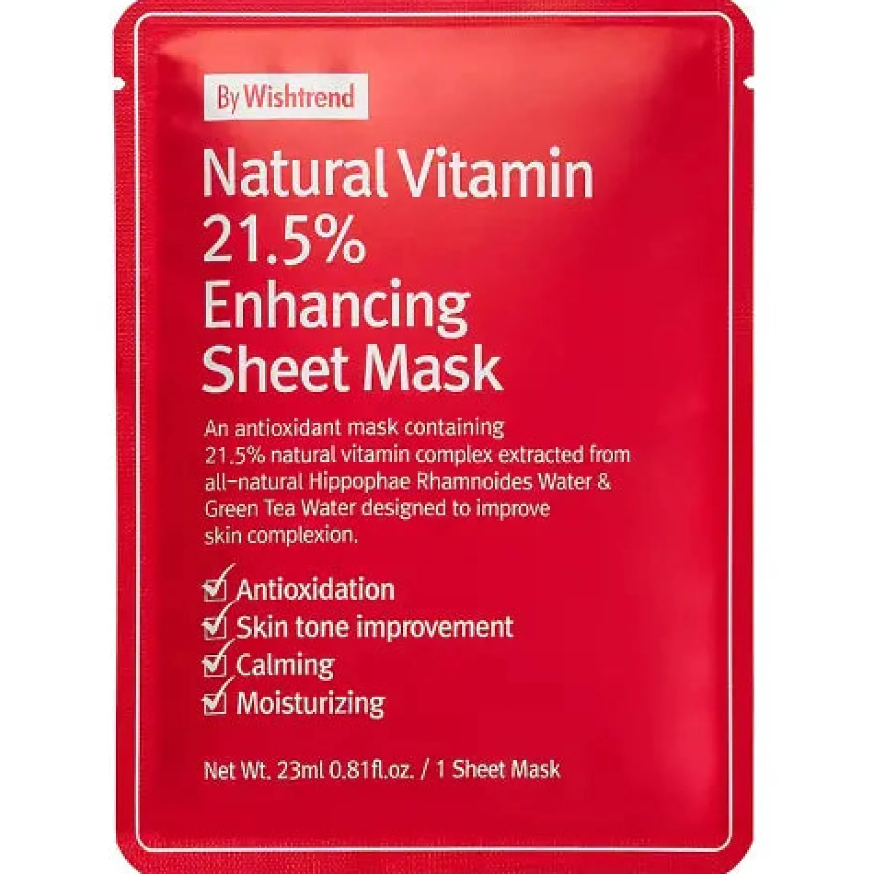 Natural Vitamin 21.5% Enhancing Sheet Mask