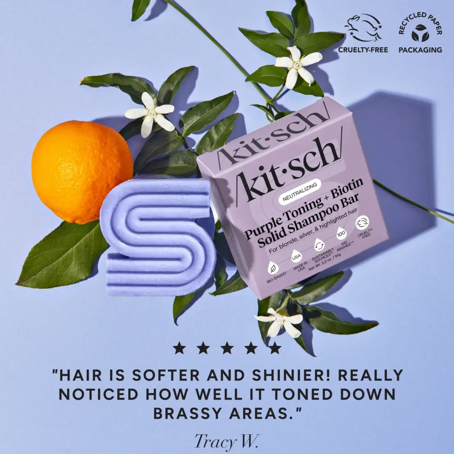 Neutralizing Purple Toning Shampoo & Conditioner Bar Set