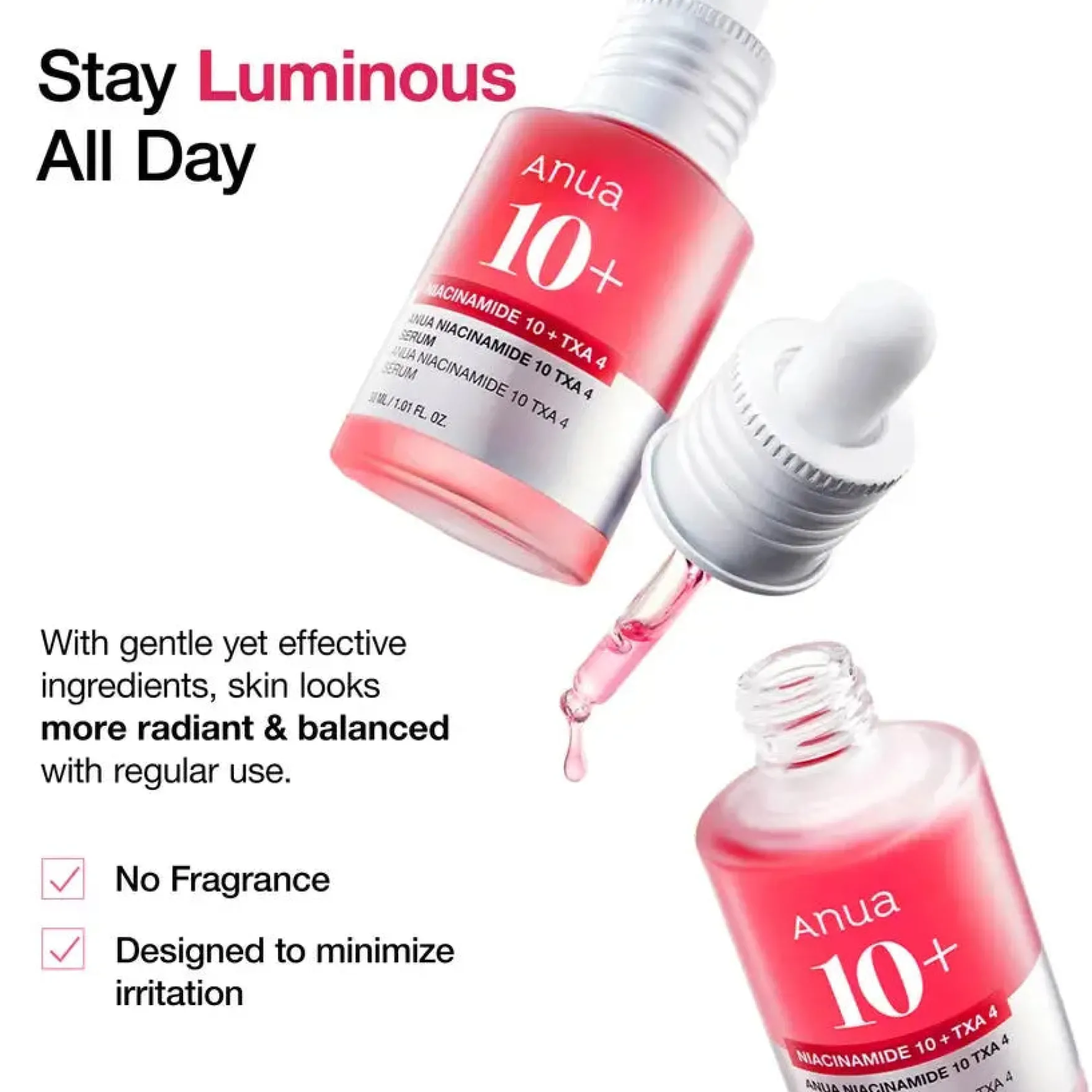 Niacinamide 10% + TXA 4% Serum 10 ml.