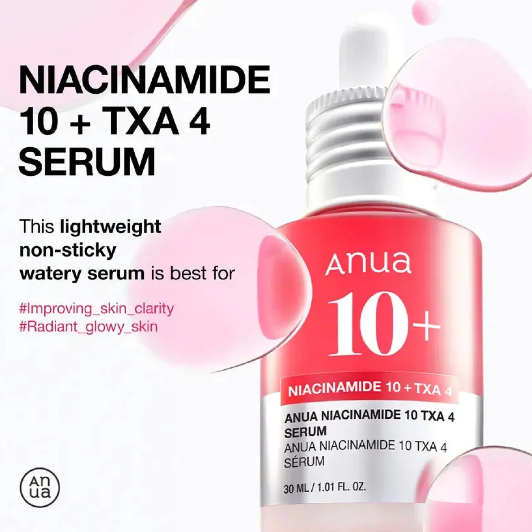Niacinamide 10% + TXA 4% Serum 10 ml.