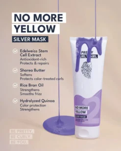 No More Yellow Silver Mask