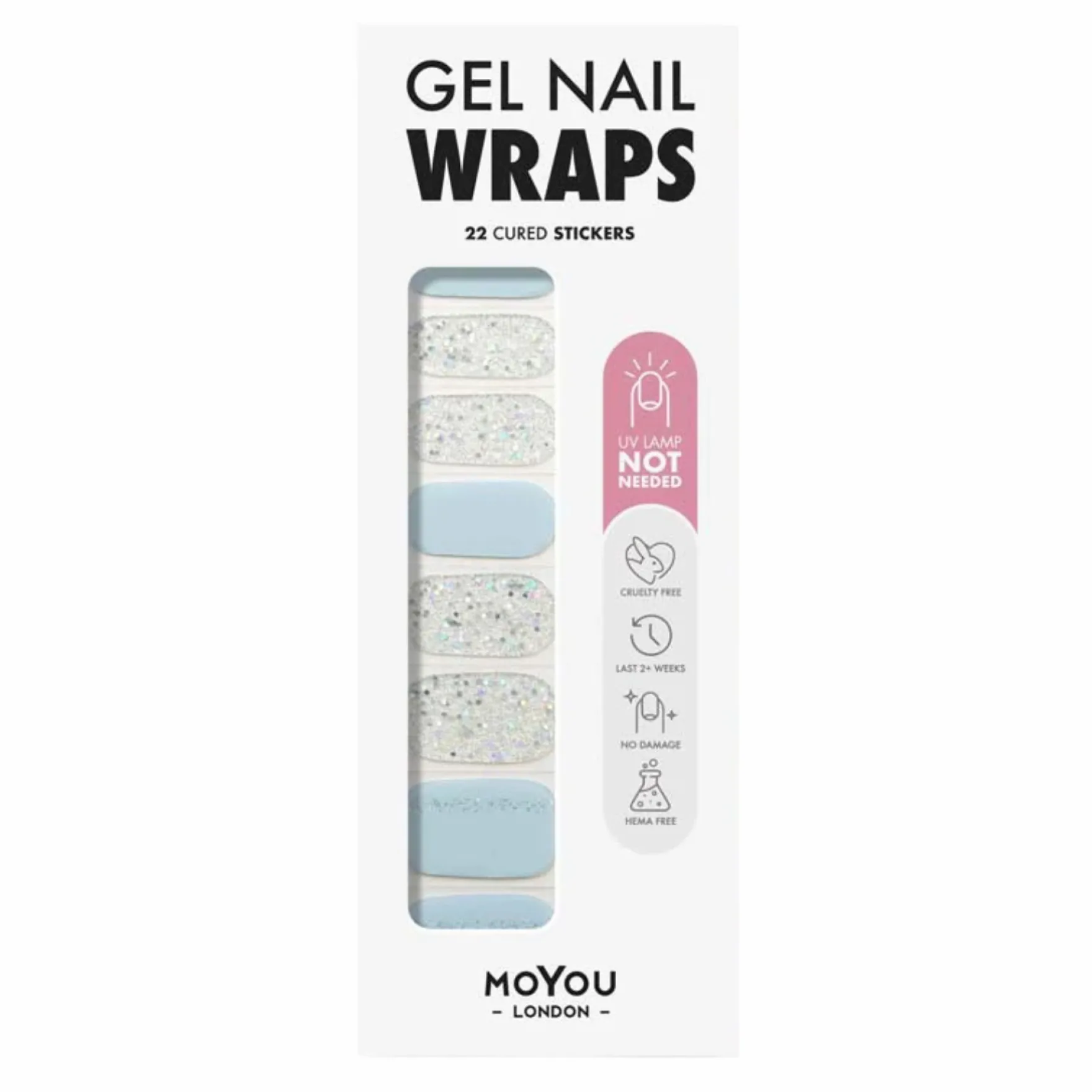 Non-UV Gel Wraps Icy Luxe