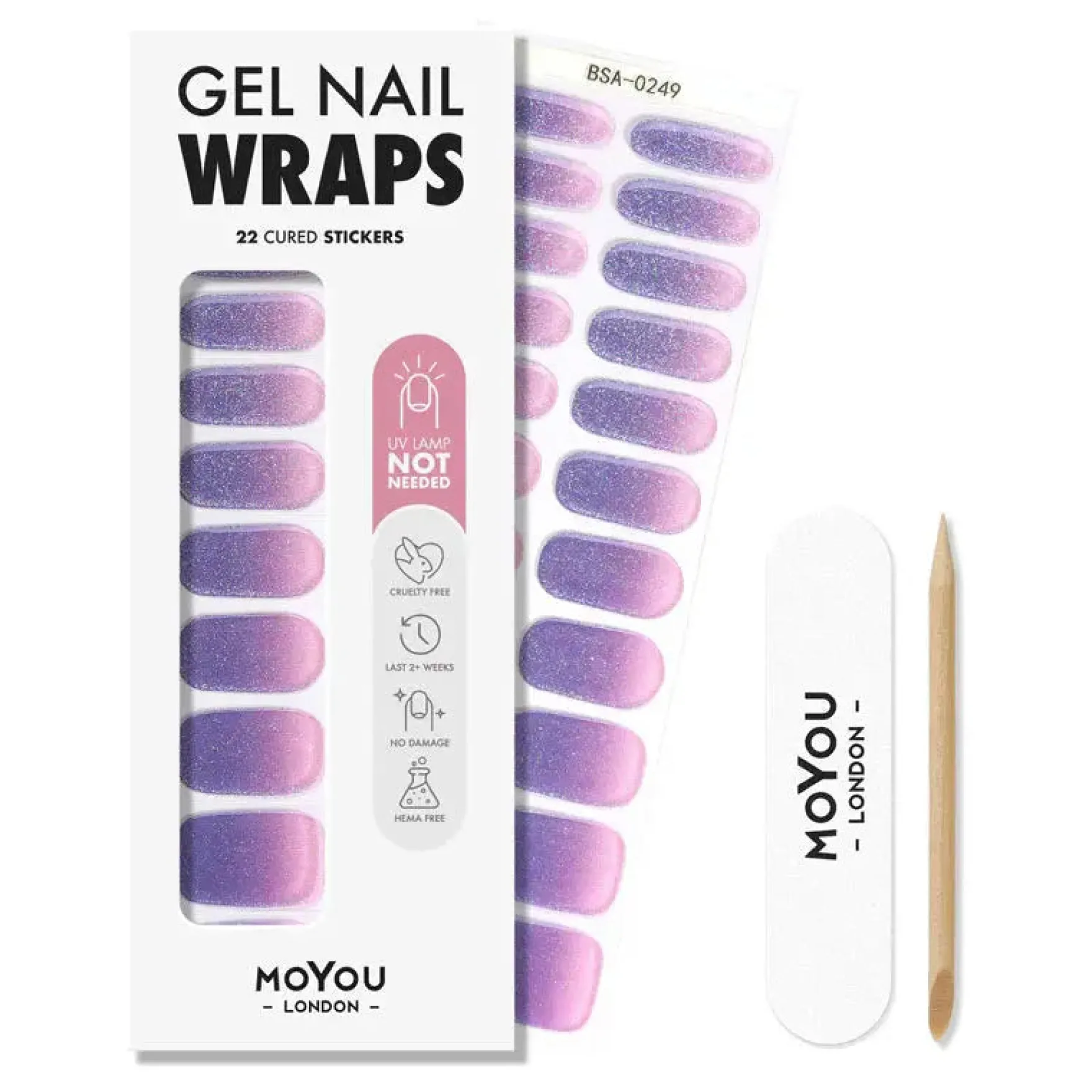Non-UV Gel Wraps Sweet Fade