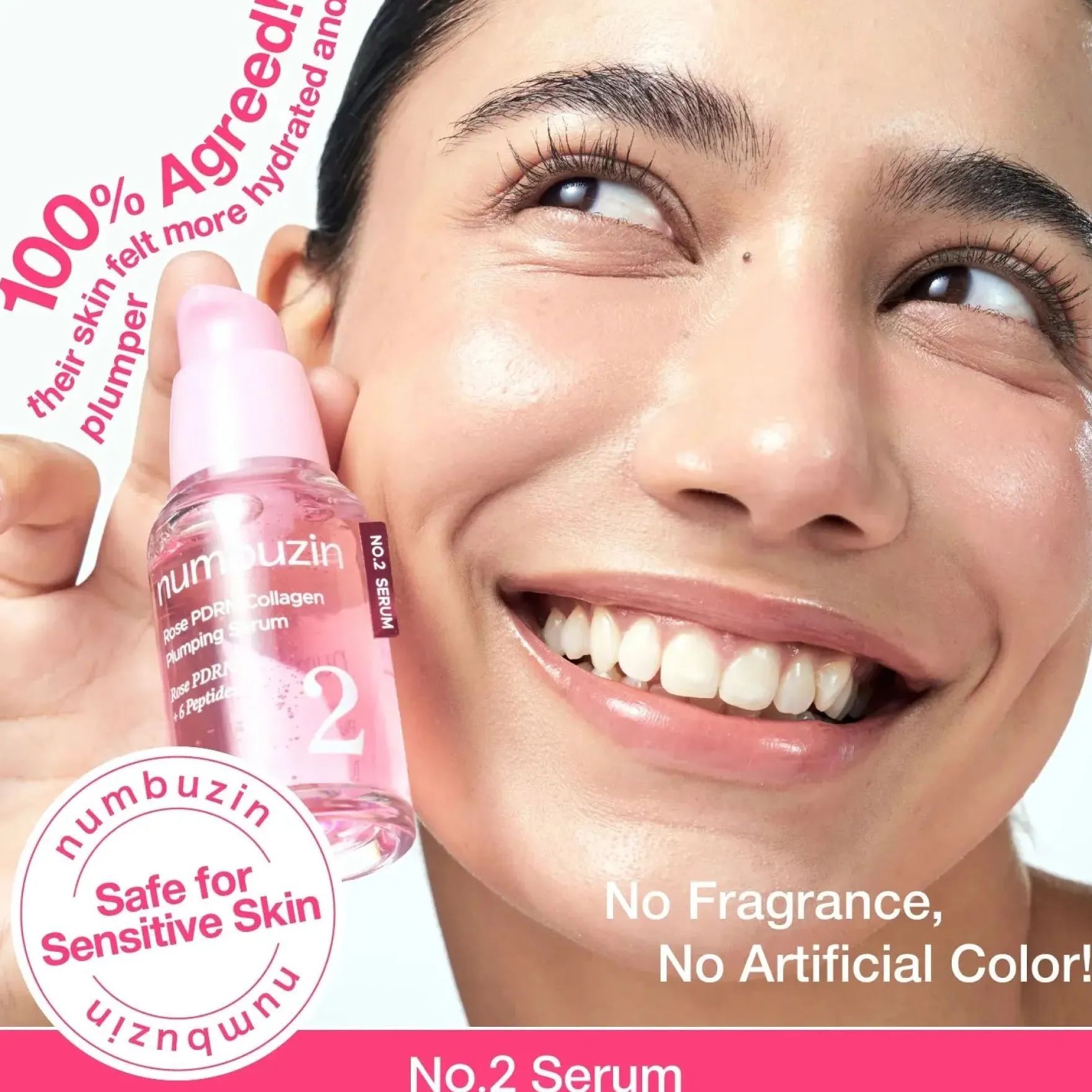 No.2 Rose PDRN Collagen Plumping Serum