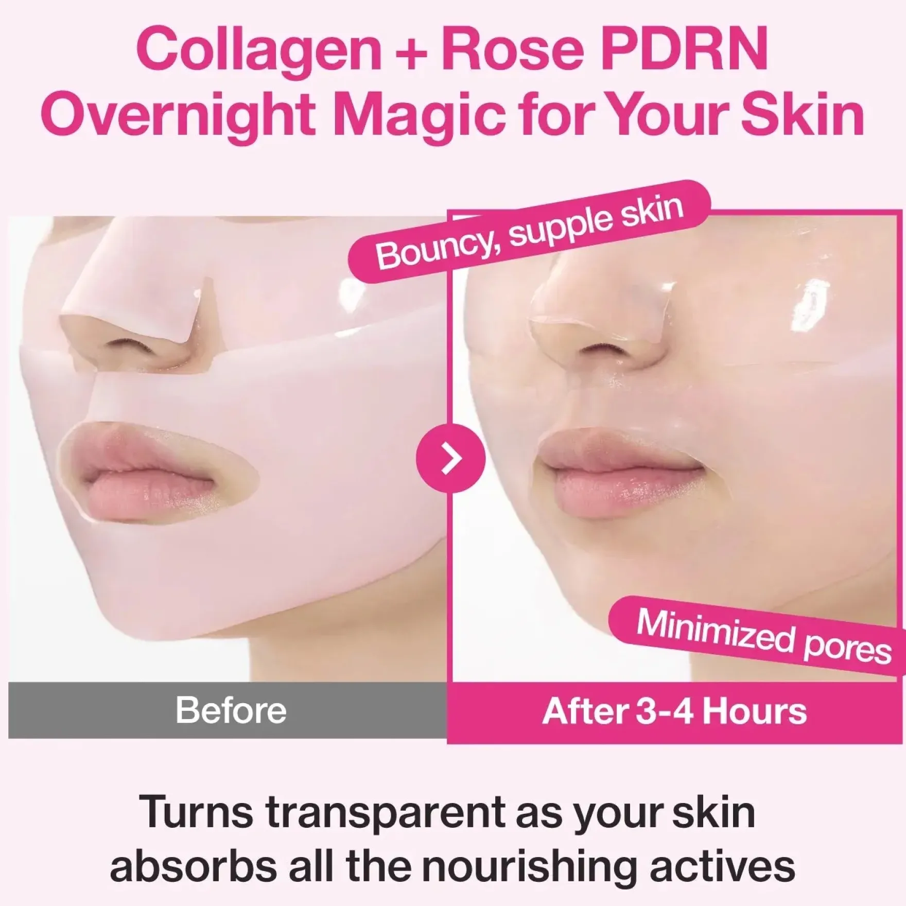 No.2 Rose PDRN Overnight Collagen Mask