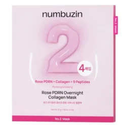 No.2 Rose PDRN Overnight Collagen Mask 4-Pack