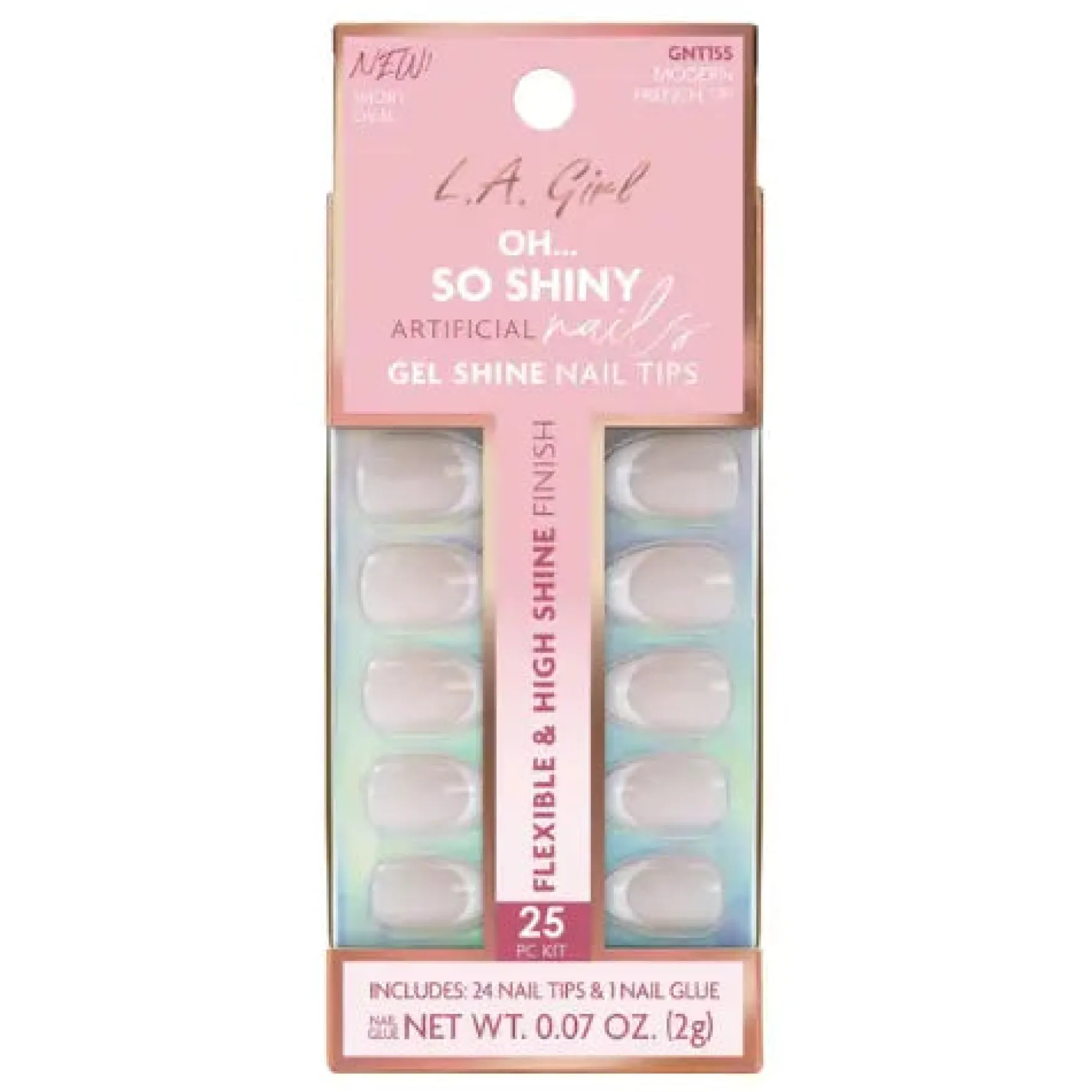 Oh So Shiny Nail Tips Modern French