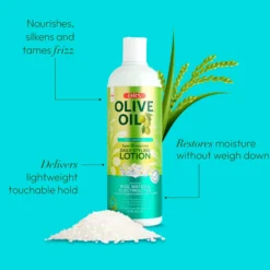 Olive Oil Max Moisture Rice Water Styling Lotion