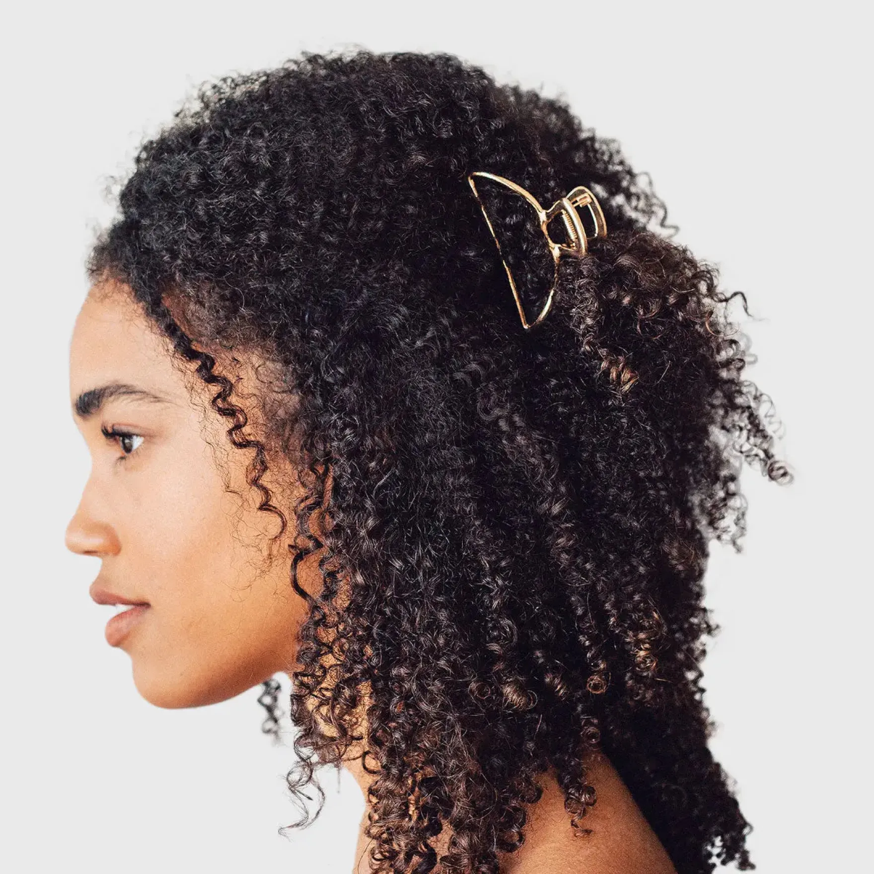 Open Shape Claw Clip Gold