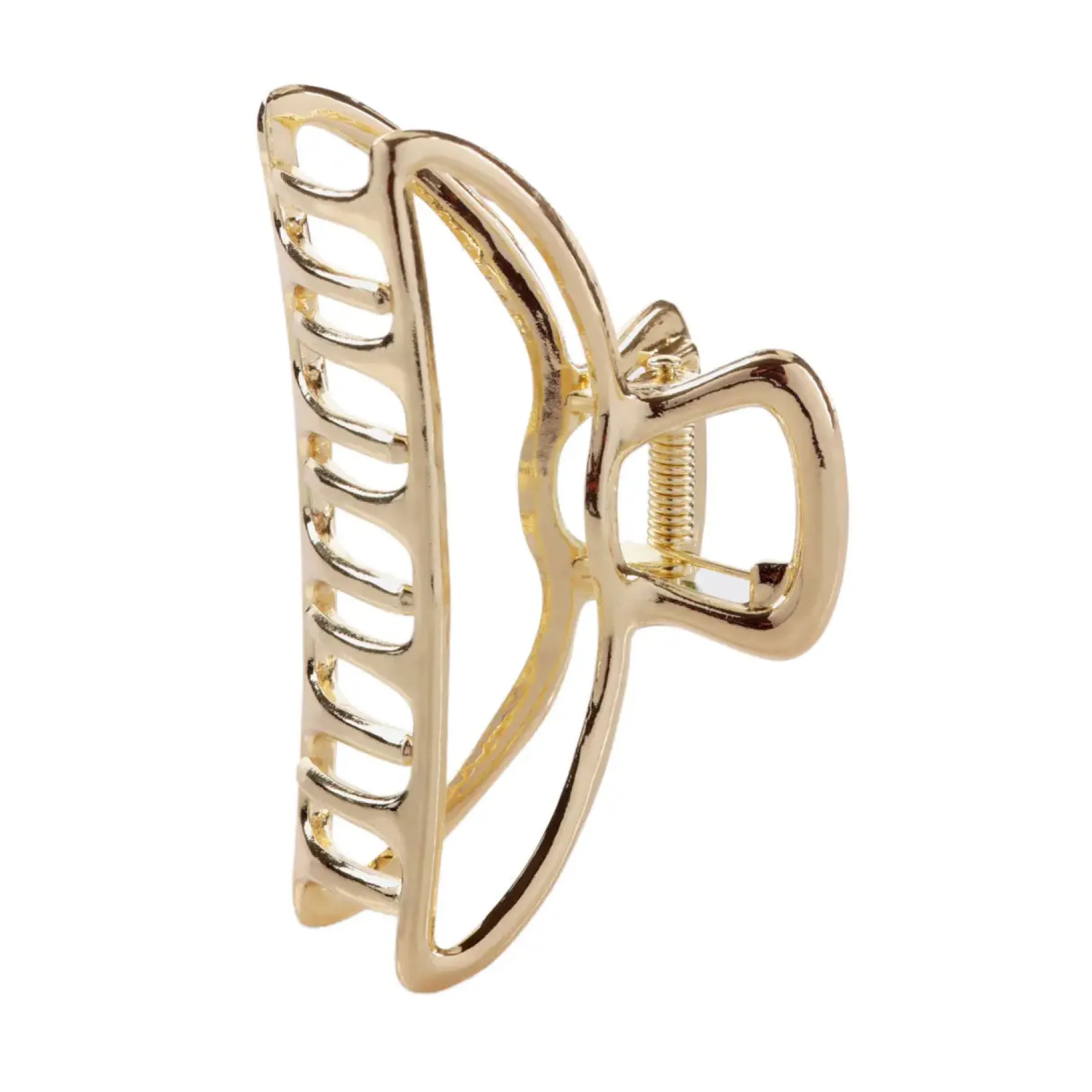 Open Shape Claw Clip Gold
