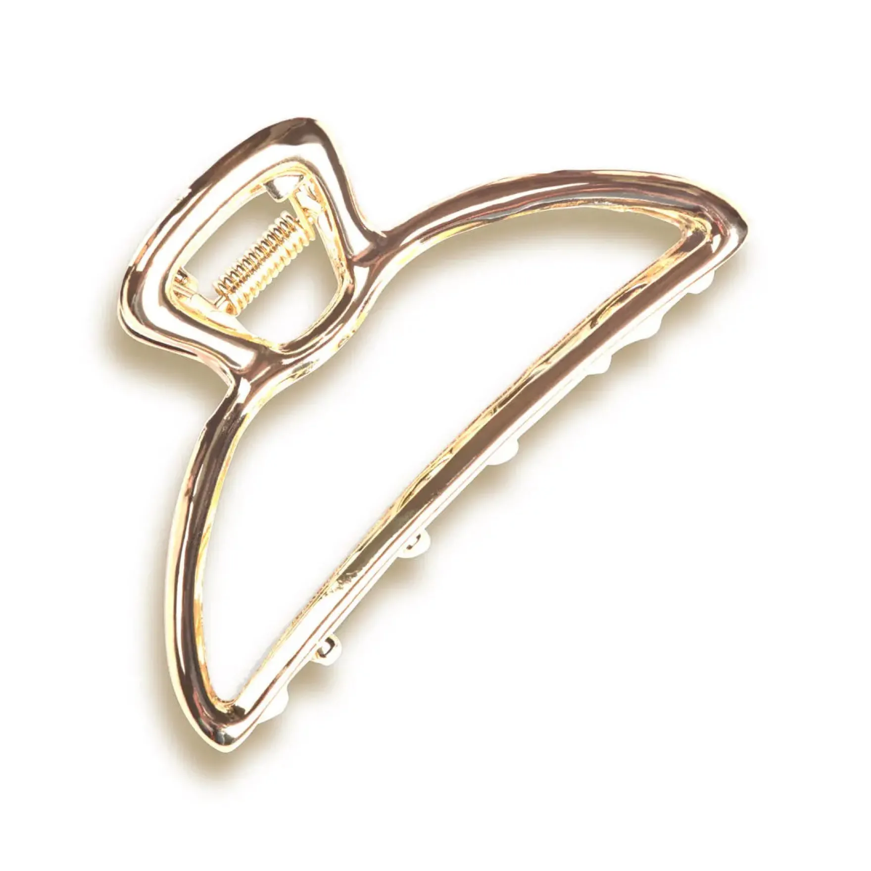 Open Shape Claw Clip Gold