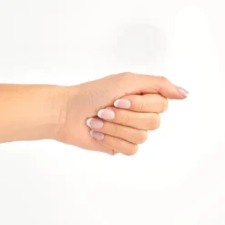 Oval Bold French Acrylic Nails