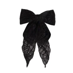 Oversized Bow Hair Clip Spiderweb