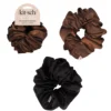 Oversized Scrunchies Black & Chocolate