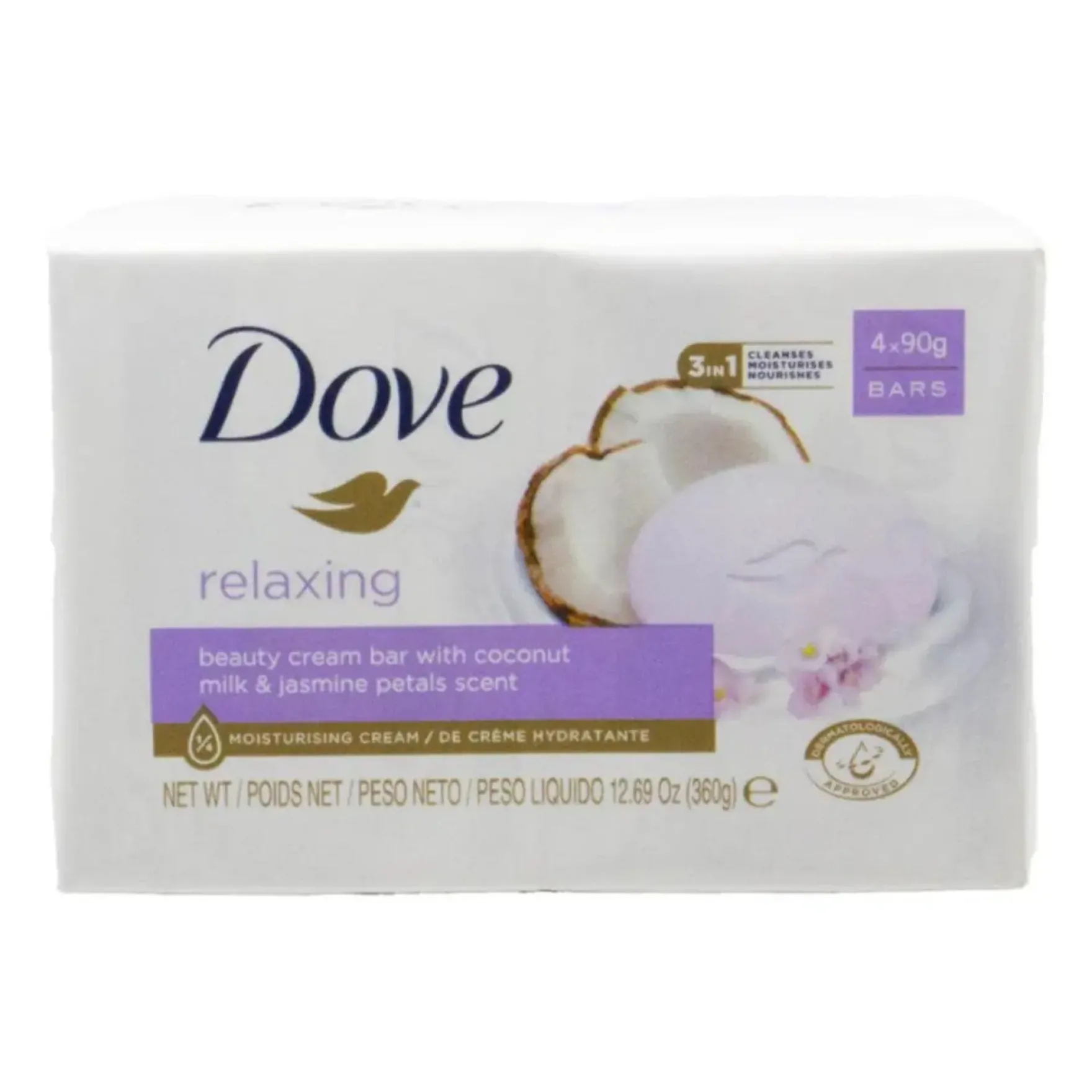 Pampering Cream Bar Coconut Milk And Jasmine 4-Pack