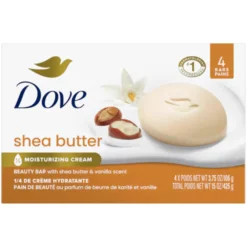 Pampering Shea Butter & Vanilla Beauty Bar 4-Pack