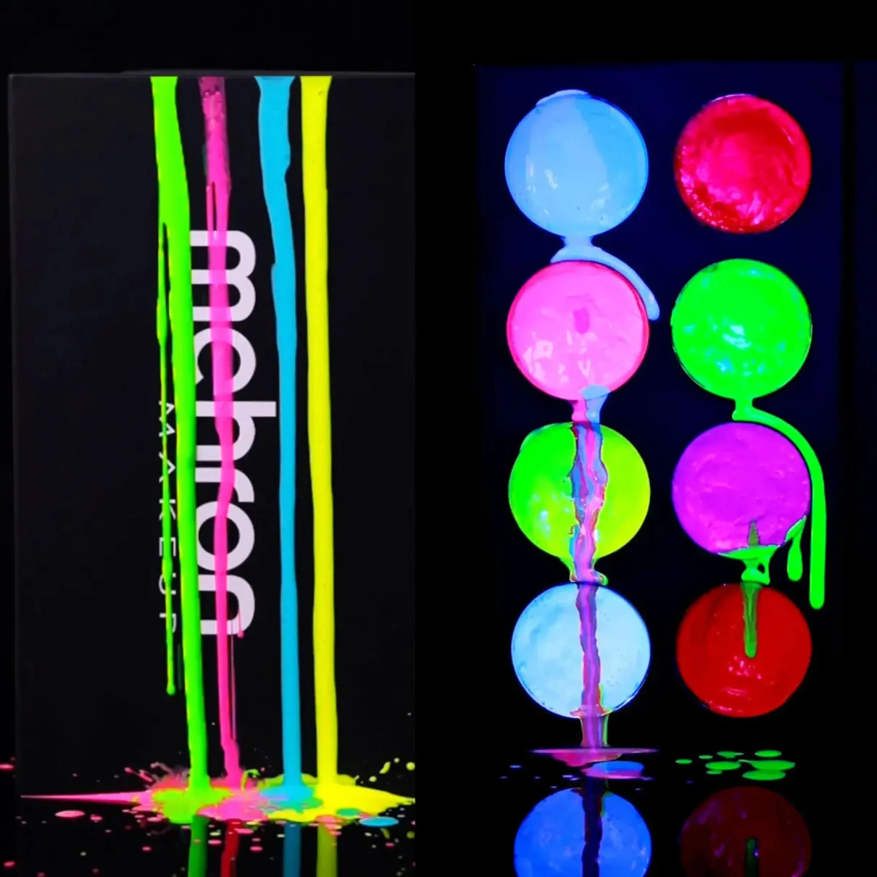 Paradise FX 8 Color Magnetic Palette Neon UV Glow