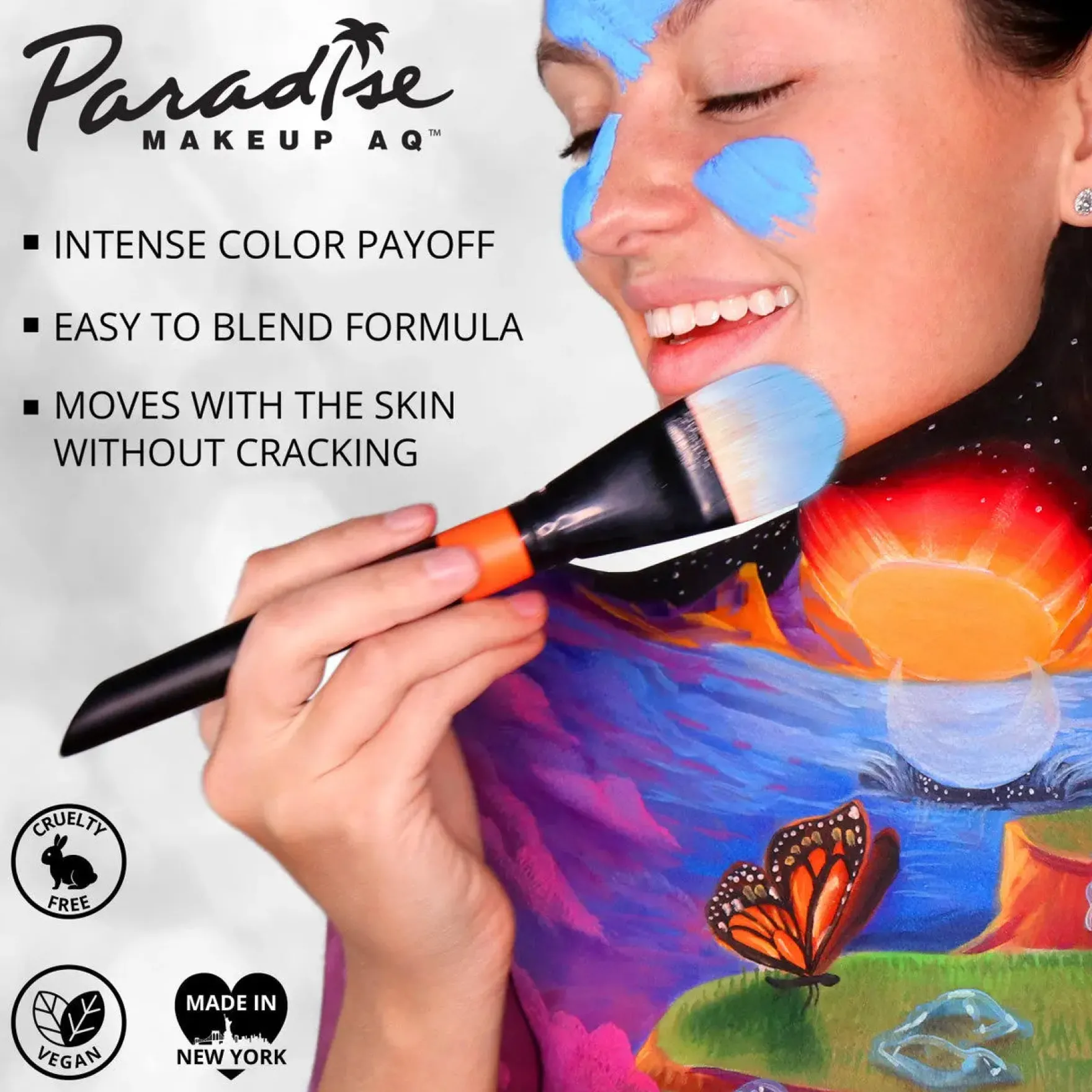 Paradise Makeup AQ 8 Color Magnetic Palette Basic Shades