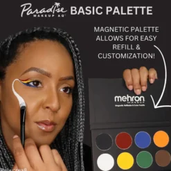 Paradise Makeup AQ 8 Color Magnetic Palette Basic Shades