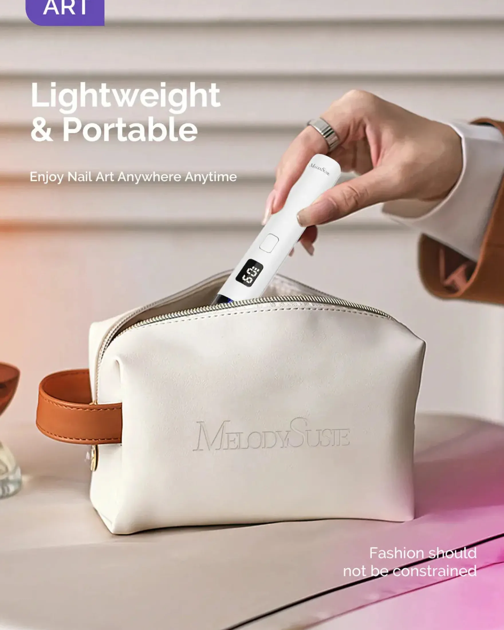 P-Art01R Rechargeable Mini LED/UV Nail Art Lamp White