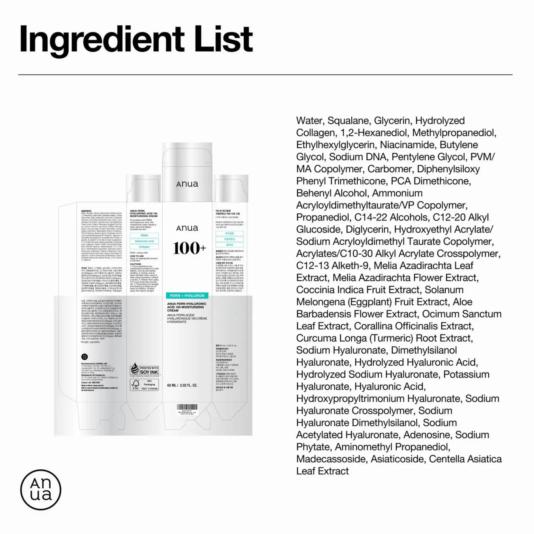 PDRN Hyaluronic Acid 100 Moisturizing Cream Mini