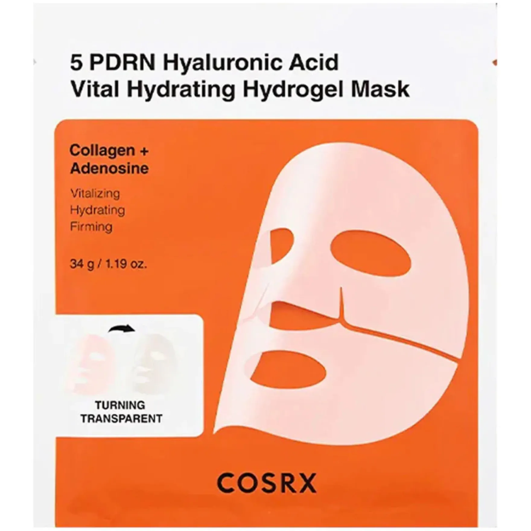 5 PDRN Hyaluronic Acid Vital Hydrating Hydrogel Mask