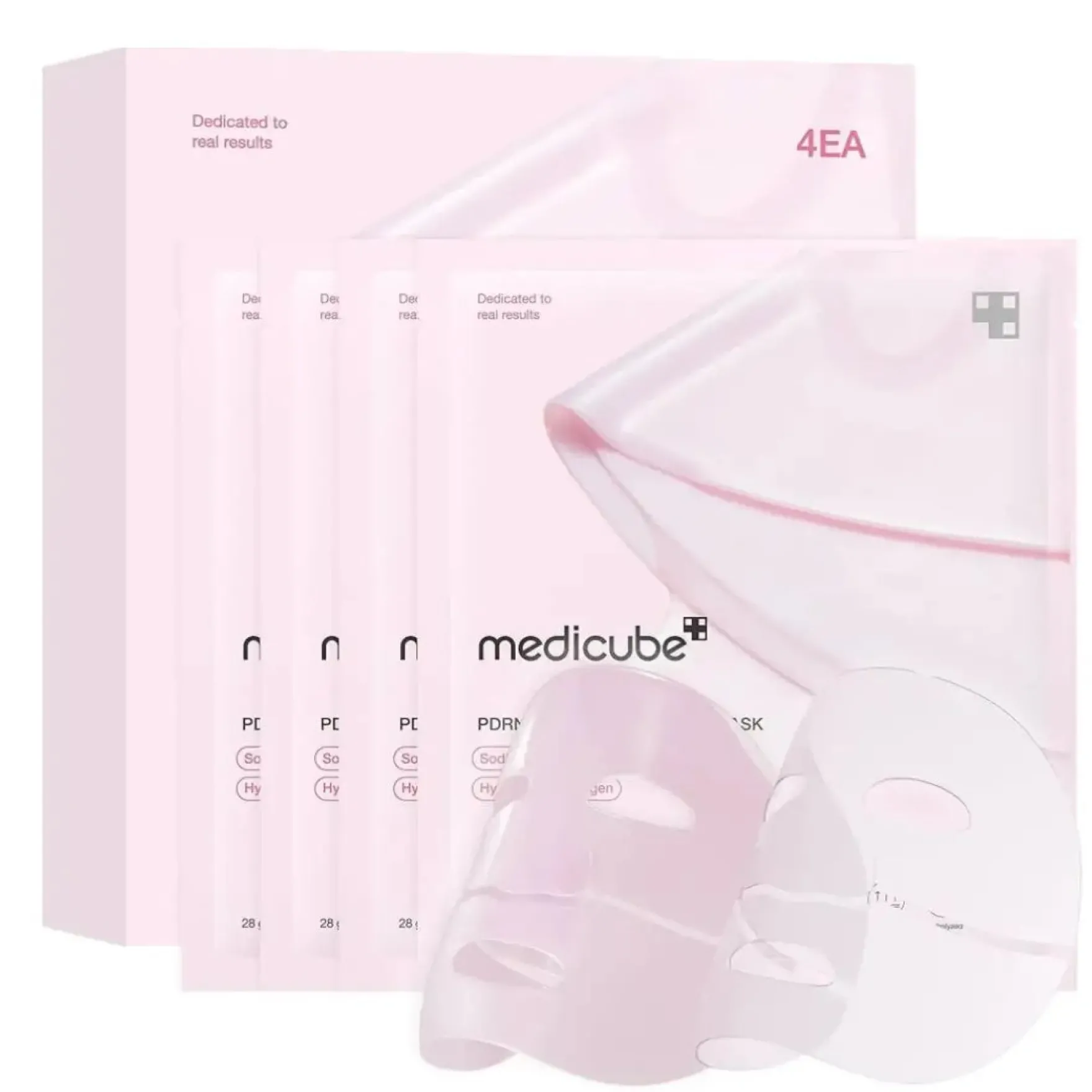Pdrn Pink Collagen Gel Mask 4-Pack