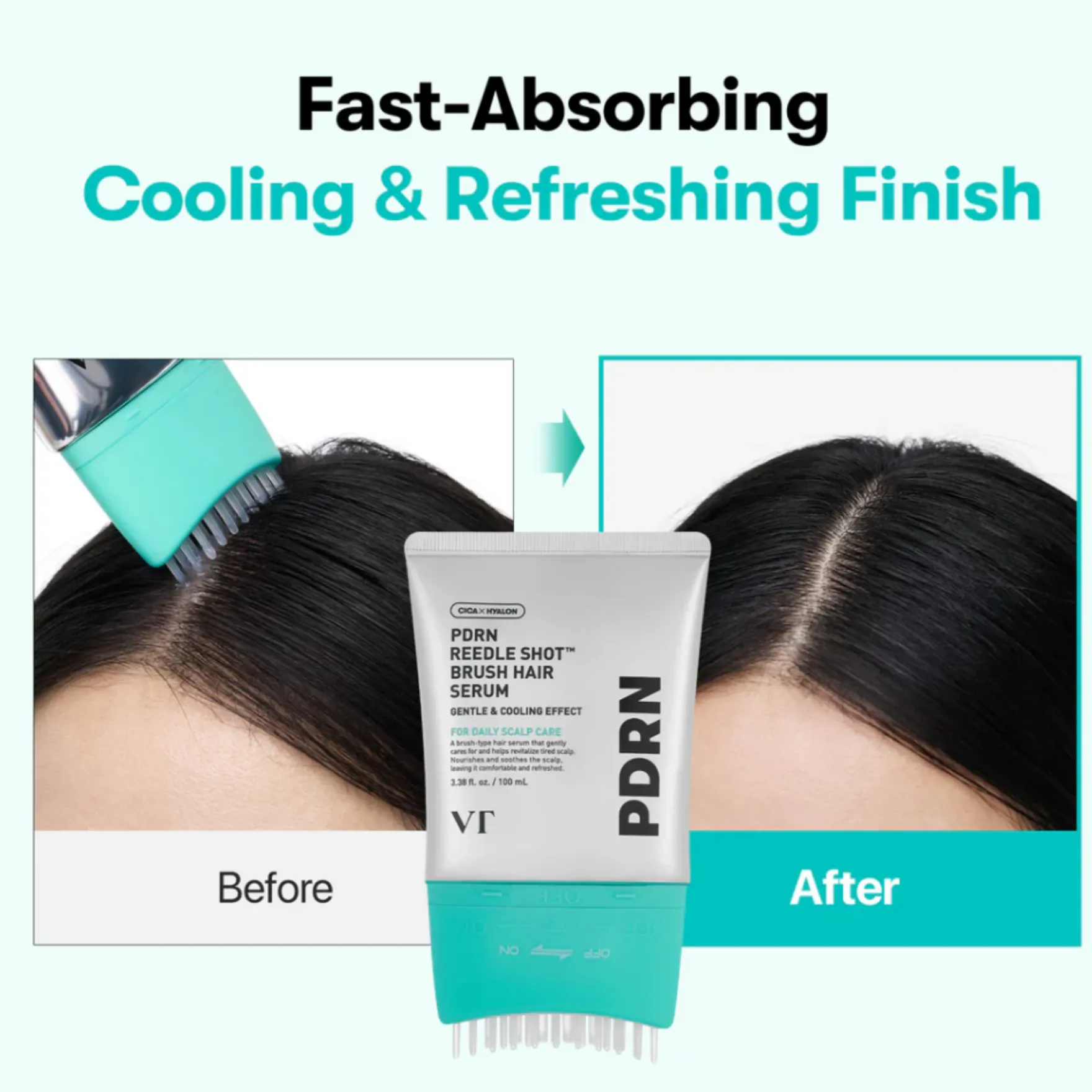 PDRN Reedle Shot Brush Hair Serum
