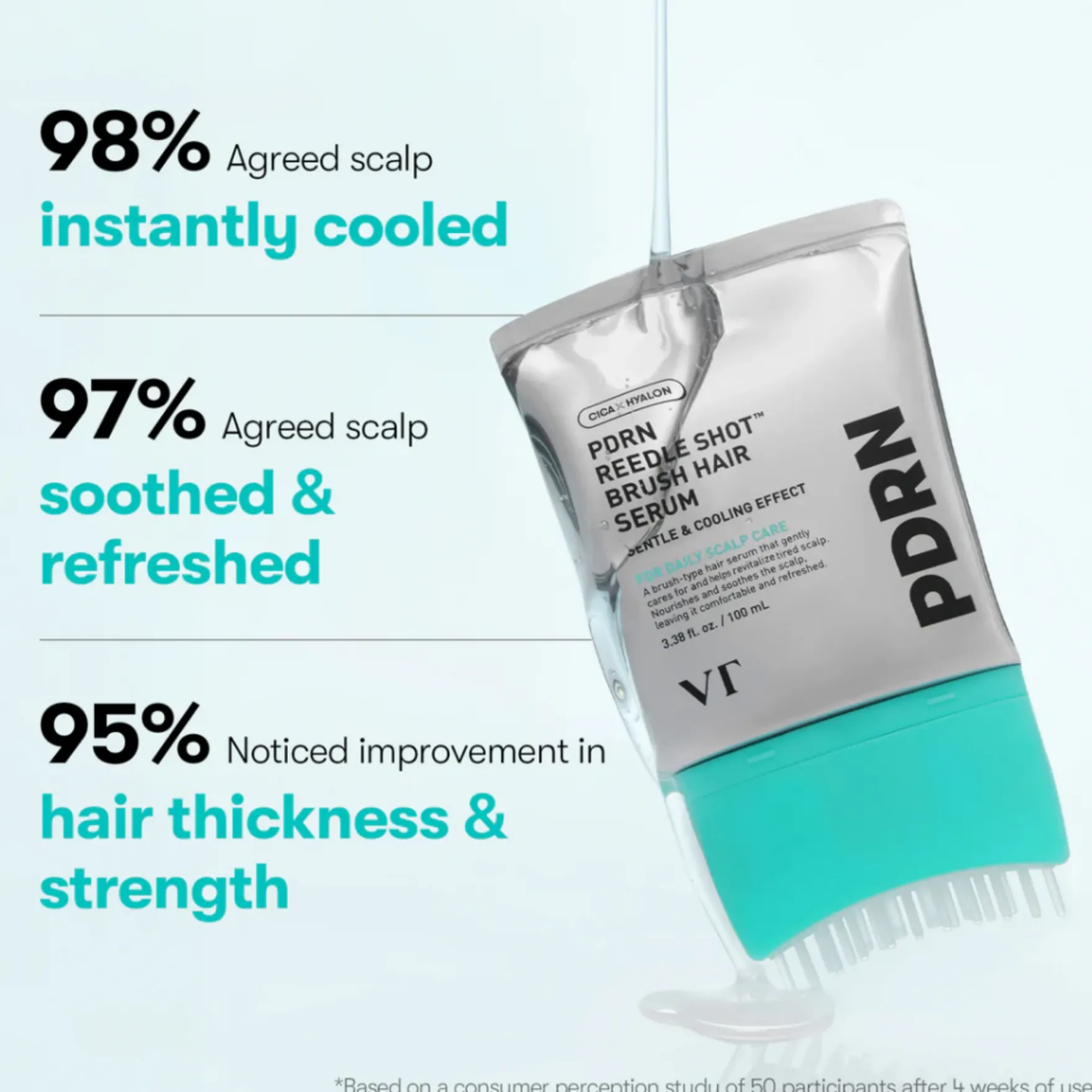 PDRN Reedle Shot Brush Hair Serum